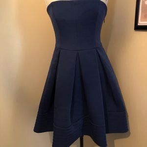 Halston Heritage Dress dark navy blue NWT 6